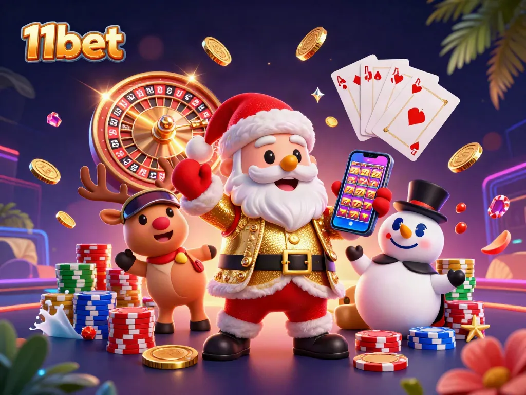 Experience thrilling excitement with 11bet's slot jackpots, dazzling casino characters, and vibrant game elements.