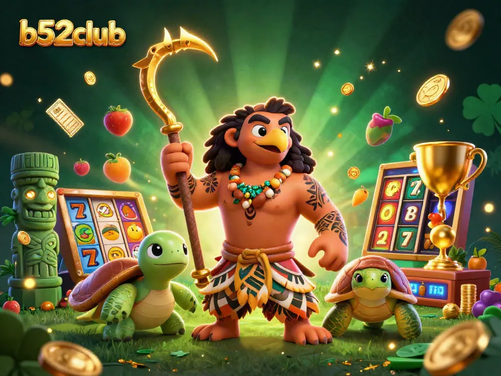 Engage with b52club's thrilling slots, featuring a demigod and captivating game graphics in action.