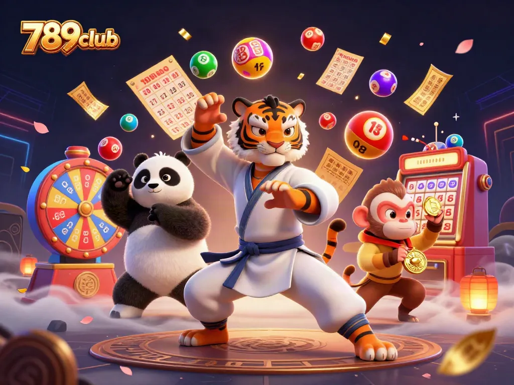 Join the excitement at 789club with animated characters in a vibrant casino scene