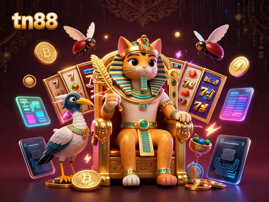 Experience thrilling jackpots and exhilarating wins at tn88 casino with vibrant characters and elements.