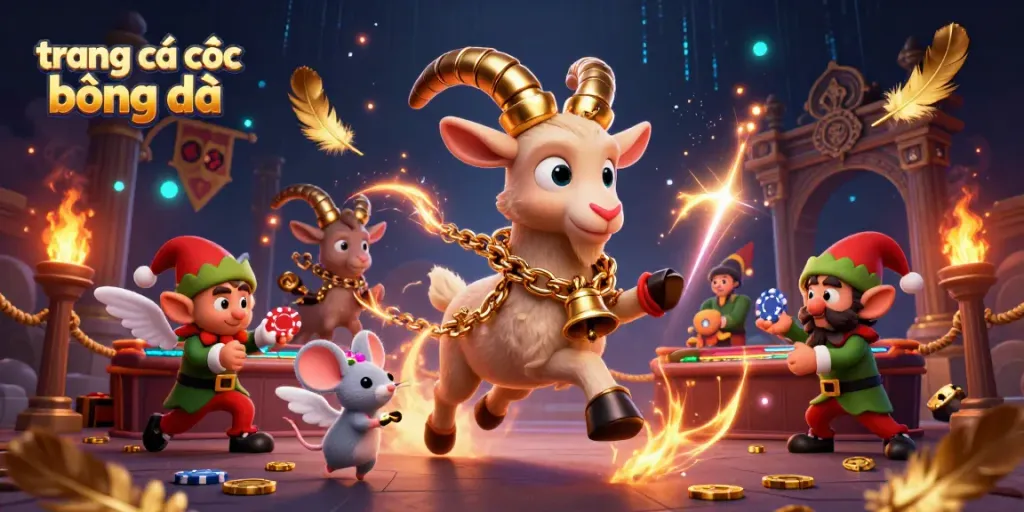Engage in exciting sports betting at trang cá cược bóng đá with a vibrant 3D casino scene filled with action.