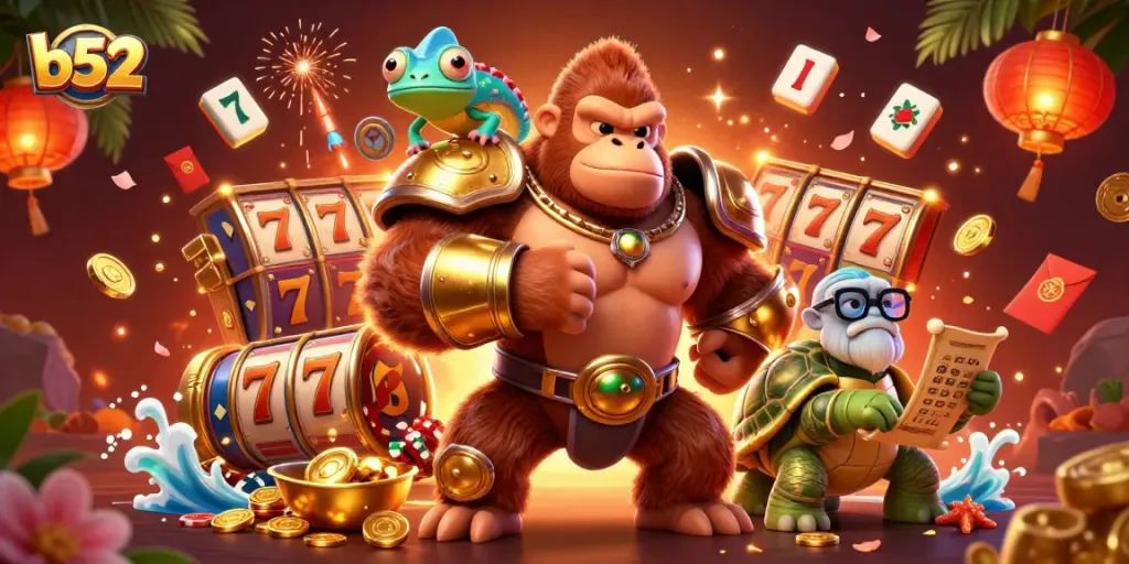 Experience the excitement of b52 with vibrant slots, golden jackpots, and dynamic characters.