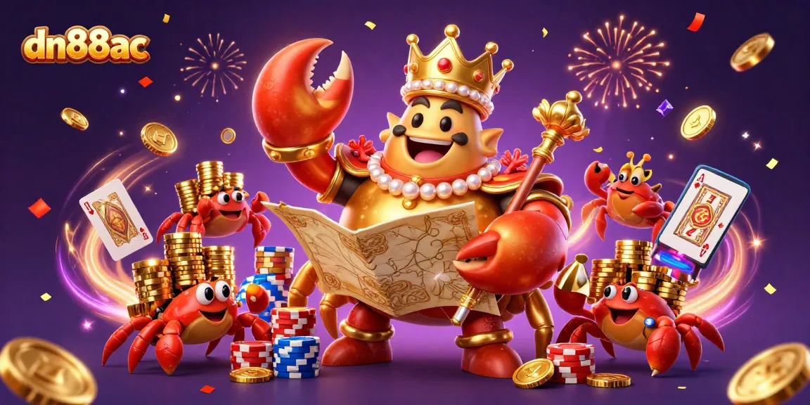 Win jackpots with dn88ac in a vibrant 3D casino scene filled with gold and excitement.