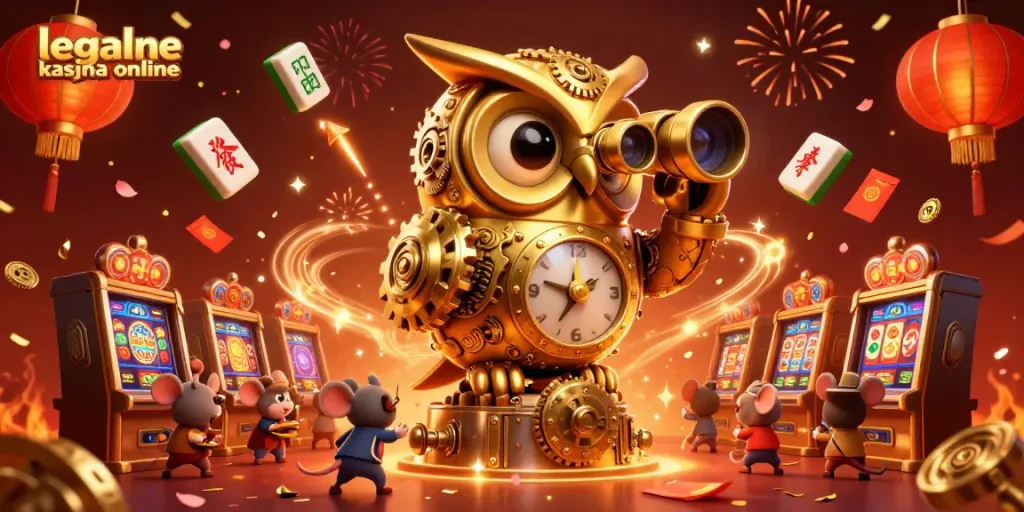 Experience the thrill of winning at legalne kasyna online with a vibrant casino scene featuring animated characters.