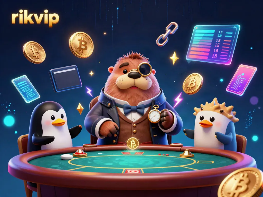 Experience thrilling poker at RIKVIP with a jolly walrus, a penguin dealer, and a bluffing pufferfish.