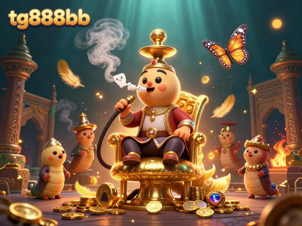 Engage in immersive gameplay with tg888bb's vibrant casino illustration showcasing epic game elements.