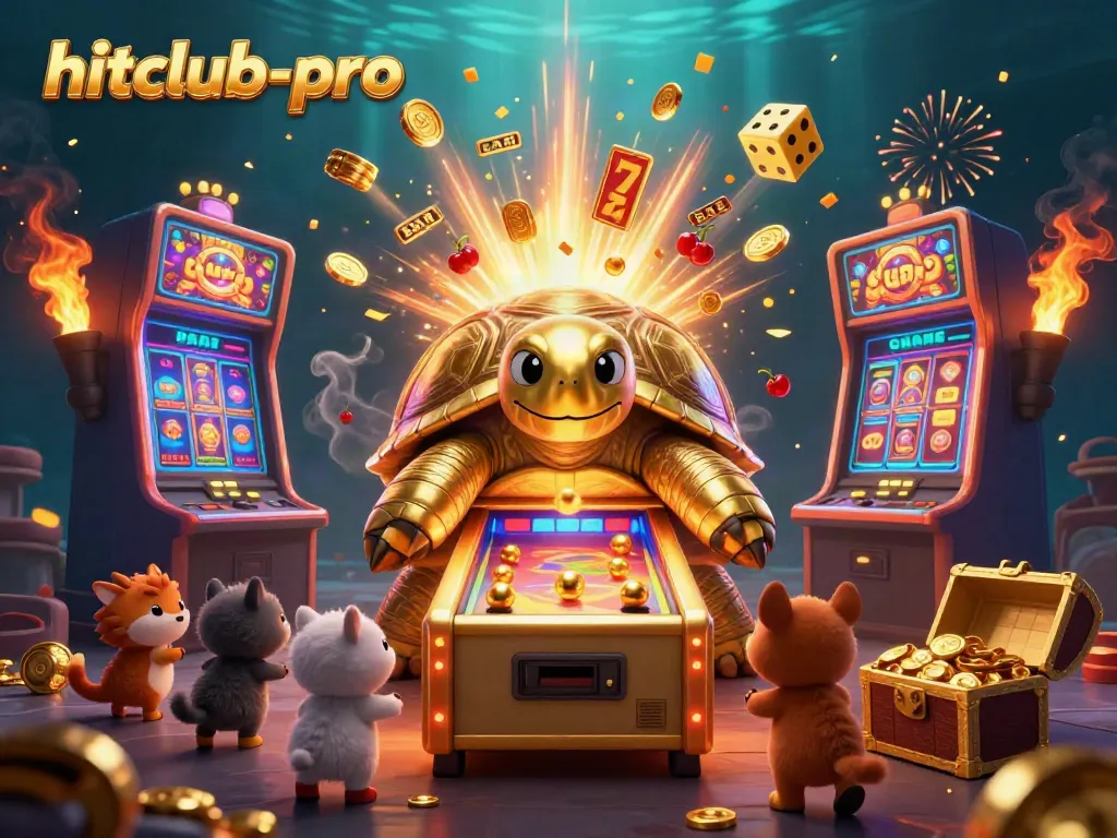 Spin the reels with hitclub-pro in a vibrant, thrilling gaming scene.